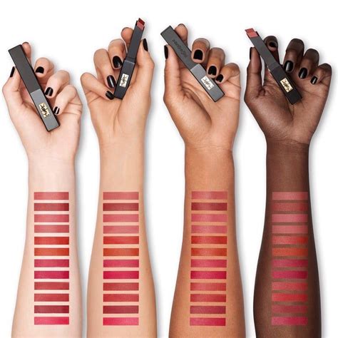 ysl slim velvet radical swatches|YSL The Slim Velvet Radical Matte Lipstick Swatches .